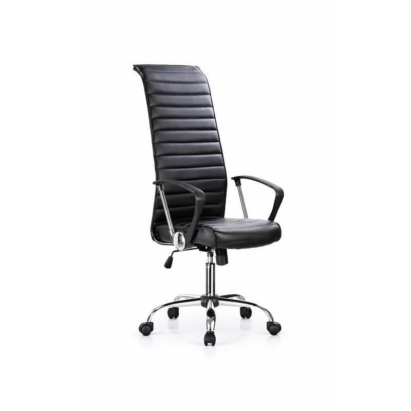 karekla-grafeioy-mayri-dermatini-sp-6351-6-57x60x117-127ek1771581004 Καρεκλα Γραφειου Μαυρη Δερματινη sp-6351-6 57x60x117-127εκ - Image 1