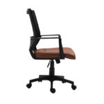 Καρεκλα Γραφειου Fylliana FL19-3Α Καφε Χρωμα 60x63x95/105εκ - Image 2