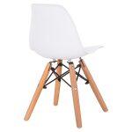 Καρεκλα Twist Kid HM8453.01 Ξυλινα Ποδια Κ Καθισμα Pp Λευκο 31x34x55.5υεκ - Image 5