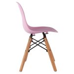 Καρεκλα Twist Kid τμχ.hm8453.05 Ξυλινα Ποδια & Καθισμα Ροζ Pp 30,5χ33χ59 Εκ - Image 4