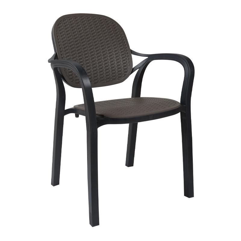 karekla-kipoy-fylliana-eliza-anthraki-chroma-58x58x84ek1700045406 Καρεκλα Κηπου Fylliana Eliza Ανθρακι Χρωμα 57x41x83εκ - Image 1