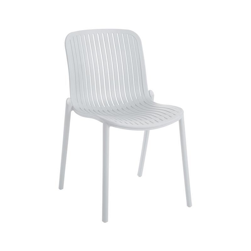 karekla-kipoy-polypropylenioy-fylliana-callia-leyko-chroma-58x57x82ek1759821901 Καρεκλα Κηπου Πολυπροπυλενιου Fylliana "Callia" Λευκο Χρωμα 58x57x82εκ - Image 1