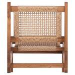 Καρεκλα Lounge Lukilla HM9913 Ξυλο Teak Σε Φυσικο--Συνθ.σχοινι Μπεζ 55,5x74x65υεκ. - Image 6