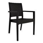 Πολυθρονα Πολυπροπυλενιου Βαρεως Τυπου Kaganu Dark Brown HM5134.09 57x55,5x89 Εκ.