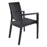 Πολυθρονα Πολυπροπυλενιου Βαρεως Τυπου Kaganu Dark Grey HM5134.01 57x55,5x89 Εκ. - Image 5