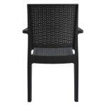 Πολυθρονα Πολυπροπυλενιου Βαρεως Τυπου Kaganu Dark Grey HM5134.01 57x55,5x89 Εκ. - Image 6