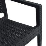 Πολυθρονα Πολυπροπυλενιου Βαρεως Τυπου Kaganu Dark Grey HM5134.01 57x55,5x89 Εκ. - Image 7