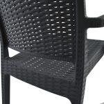 Πολυθρονα Πολυπροπυλενιου Βαρεως Τυπου Kaganu Dark Grey HM5134.01 57x55,5x89 Εκ. - Image 8