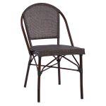 Καρεκλα Pretoria Μεταλλικη Bamboo Look Καφε HM5718 54x62x89 Εκ.