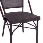 Καρεκλα Pretoria Μεταλλικη Bamboo Look Καφε HM5718 54x62x89 Εκ. - Image 8