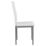 Καρεκλα Μεταλλικη Lady HM0037.11 Λευκο PU Μεταλλικο Σκελετο K/D 40x48x95y Εκ. - Image 4