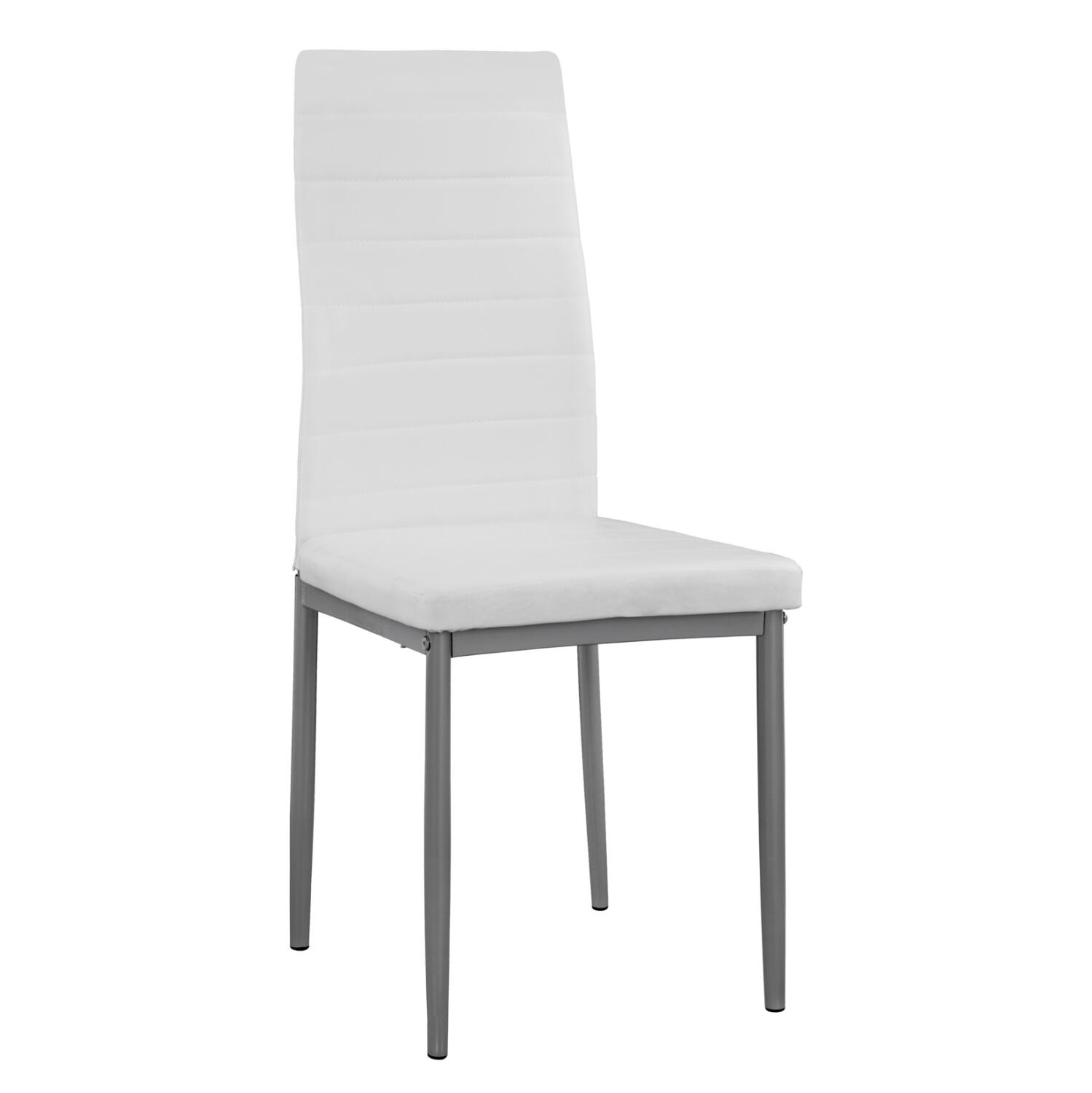 karekla-metalliki-fb9003711-leyko-pu-met Καρεκλα Μεταλλικη Lady HM0037.11 Λευκο PU Μεταλλικο Σκελετο K/D 40x48x95y Εκ. - Image 1