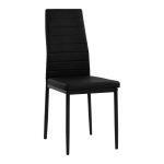 Καρεκλα Μεταλλικη Lady HM0037.12 Μαυρο PU Μεταλλικο Σκελετο K/D 40x48x95 Εκ.