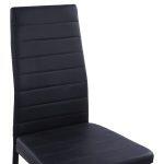 Καρεκλα Μεταλλικη Lady HM0037.12 Μαυρο PU Μεταλλικο Σκελετο K/D 40x48x95 Εκ. - Image 6