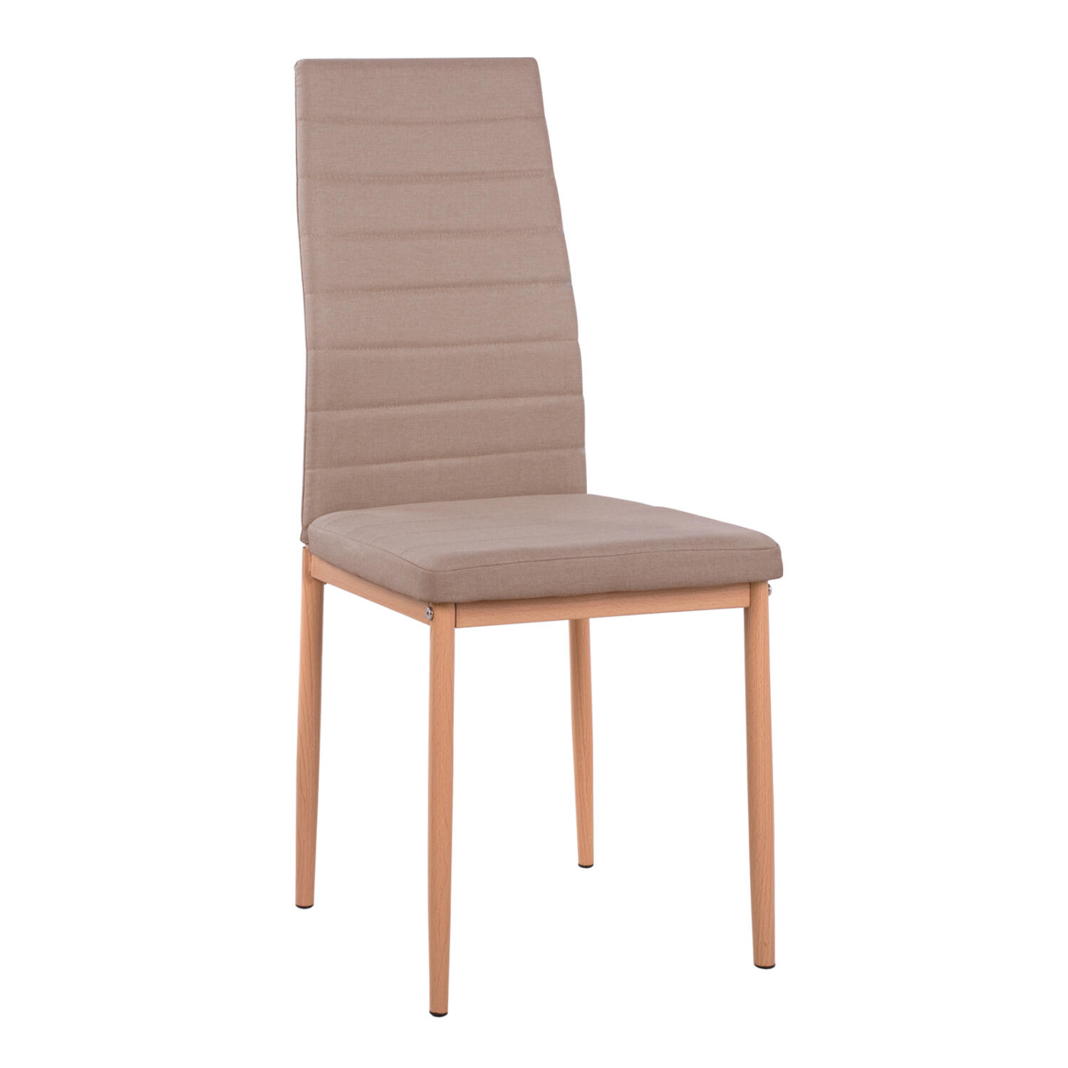 karekla-metalliki-fb9003714-mpez-yfasma- Καρεκλα Μεταλλικη Lady HM0037.14 Μπεζ Υφασμα Μεταλλικο Σκελετο K/D 40x48x95 Εκ. - Image 1