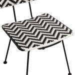 Καρεκλα Μεταλλικη Allegra HM5693 Με Wicker Μαυρο-Λευκο 46x56x88υ Εκ. - Image 8