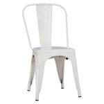 Καρεκλα Μεταλλικη Melita-Pro HM8641.41 Λευκο Ματ 44x47x84.5υεκ.