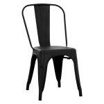 Καρεκλα Μεταλλικη Melita-Pro HM8641.42 Μαυρο Ματ 44x47x84.5υεκ.