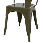 Καρεκλα Μεταλλικη Melita-Pro HM8641.43 Σε Dark Olive Green 44x47x84.5υεκ. - Image 9