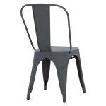 Καρεκλα Μεταλλικη Melita-Pro HM8641.50 Γκρι 44x47x84.5υεκ. - Image 5