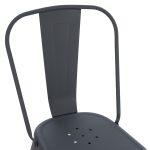 Καρεκλα Μεταλλικη Melita-Pro HM8641.50 Γκρι 44x47x84.5υεκ. - Image 7