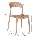 Καρεκλα Πολυπροπυλενιου Καπουτσινο Cleo HM5936.03 49x54,5x80,5y Εκ. - Image 11