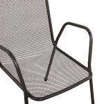 Καρεκλα Πολυθρονα Μεταλλικη Ανθρακι Elijah HM5005.01 54x62x89υ Εκ. - Image 8