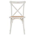 Καρεκλα Owen Στοιβαζομενη Ξυλινη Απο Οξια White Wash Χρωμα Με Χιαστι Πλατη HM8575.04 45x55,5x90 Cm - Image 3