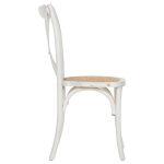Καρεκλα Owen Στοιβαζομενη Ξυλινη Απο Οξια White Wash Χρωμα Με Χιαστι Πλατη HM8575.04 45x55,5x90 Cm - Image 4
