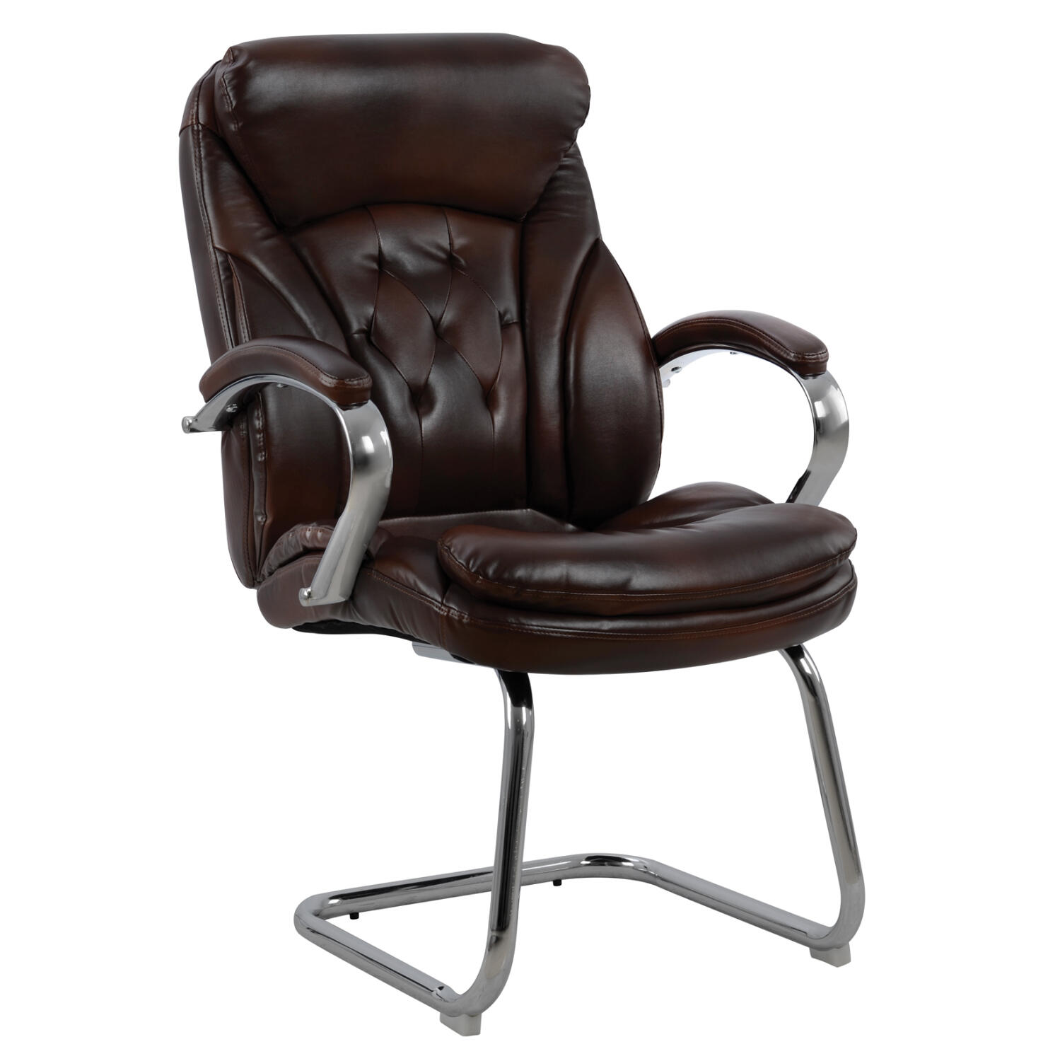 karekla-synergasias-fb9110009-kafe-65x52 Πολυθρονα Συνεργασιας Lanisha HM1100.09 Καφε 65x52x105υεκ. - Image 1
