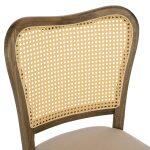 Καρεκλα Τοον Ξυλο Rattan Υφασμα HM9406.04 47x52x91,5υεκ. - Image 7