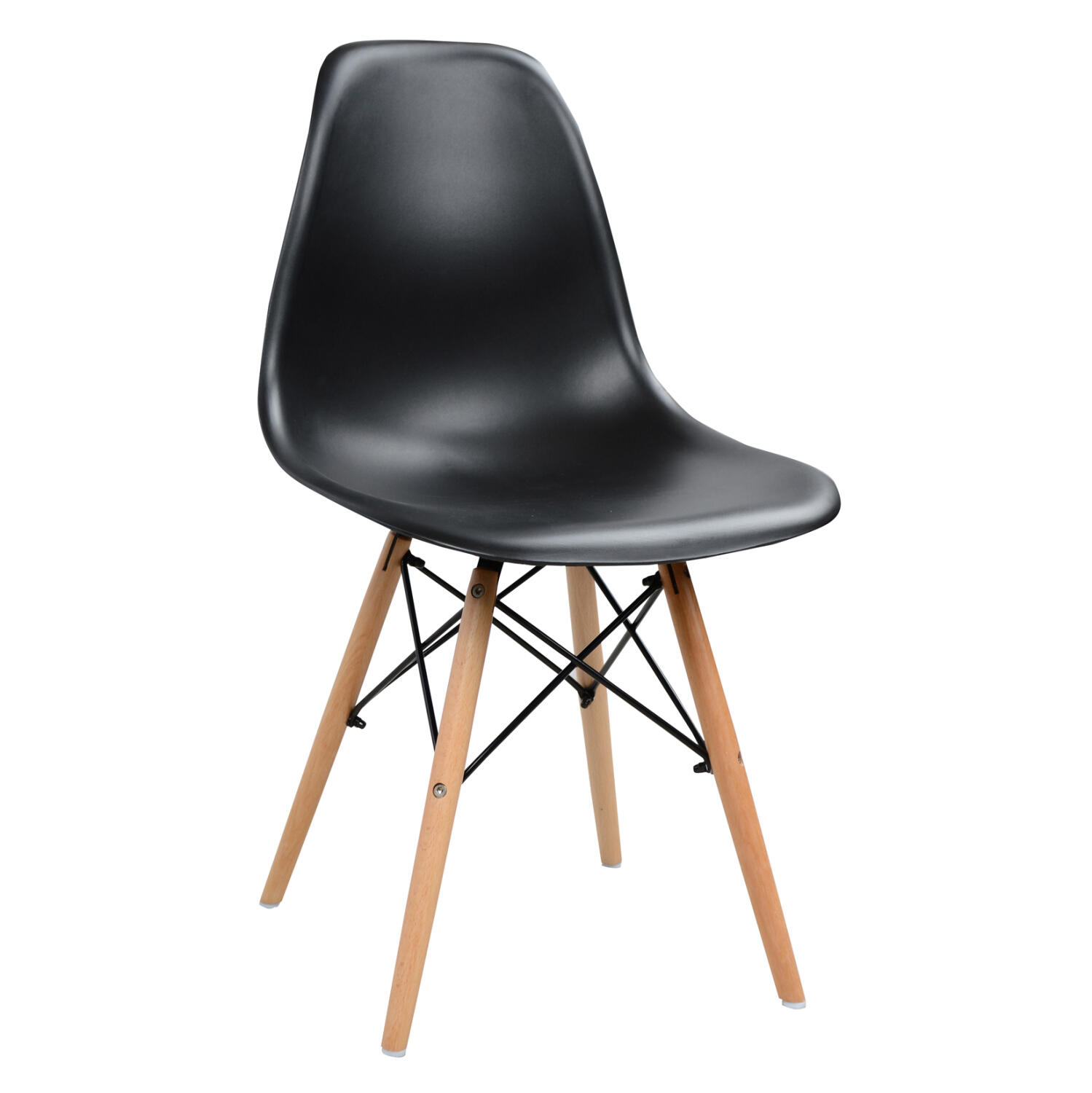 karekla-trapezarias-2tmch-fb9846022-mayr Καρεκλα Τραπεζαριας 2τμχ Twist HM8460.22 Μαυρο Pp--Ξυλο Οξιας 46x50x82υεκ. - Image 1