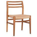 Καρεκλα Τραπεζαριας Herrin HM18231 Ξυλο Teak-Σχοινι Viro 46x51x78υεκ.