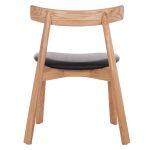 Kαρεκλα Τραπεζαριας Sekan HM18245.04 Rubberwood-Μαυρο PU 60x54x72υεκ - Image 6
