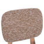 Καρεκλα Τραπεζαριας Bellisi HM18248.01 Καφε Υφασμα-Plywood Χρωμα Δρυος 53x56x78υεκ. - Image 7