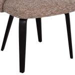 Καρεκλα Τραπεζαριας Dekker HM18249.03 Plywood Μαυρο--Υφασμα Καφε 50x60x80υεκ. - Image 9