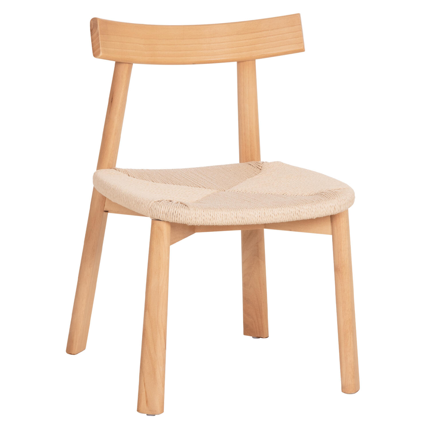 karekla-trapezarias-fb91833501-rubberwoo Kαρεκλα Τραπεζαριας Osorio HM18335.01 Rubberwood & Σχοινι Σε Φυσικο 51x55x74υεκ - Image 1