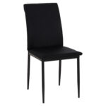 Καρεκλα Τραπεζαριας Perky HM18347.02 Μαυρο Υφασμα & Μεταλλικα Ποδια 44x60x87υεκ
