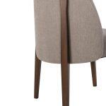 Καρεκλα Τραπεζαριας Rammer HM9744.02 Rubberwood Σε Καρυδι-Εκρου Υφασμα 57x55x86υεκ. - Image 8