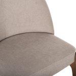 Καρεκλα Τραπεζαριας Rammer HM9744.02 Rubberwood Σε Καρυδι-Εκρου Υφασμα 57x55x86υεκ. - Image 9