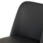 Kαρεκλα Τραπεζαριας Furlan HM9944.01 Rubberwood-Μαυρο PU 54,5x58x86υεκ - Image 6