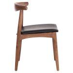 Kαρεκλα Τραπεζαριας Alor HM9947.03 Rubberwood Καρυδι-Μαυρο PU 55x51x75υεκ - Image 4
