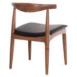 Kαρεκλα Τραπεζαριας Alor HM9947.03 Rubberwood Καρυδι-Μαυρο PU 55x51x75υεκ - Image 5