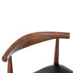 Kαρεκλα Τραπεζαριας Alor HM9947.03 Rubberwood Καρυδι-Μαυρο PU 55x51x75υεκ - Image 7
