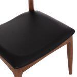 Kαρεκλα Τραπεζαριας Alor HM9947.03 Rubberwood Καρυδι-Μαυρο PU 55x51x75υεκ - Image 8