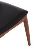 Kαρεκλα Τραπεζαριας Alor HM9947.03 Rubberwood Καρυδι-Μαυρο PU 55x51x75υεκ - Image 9