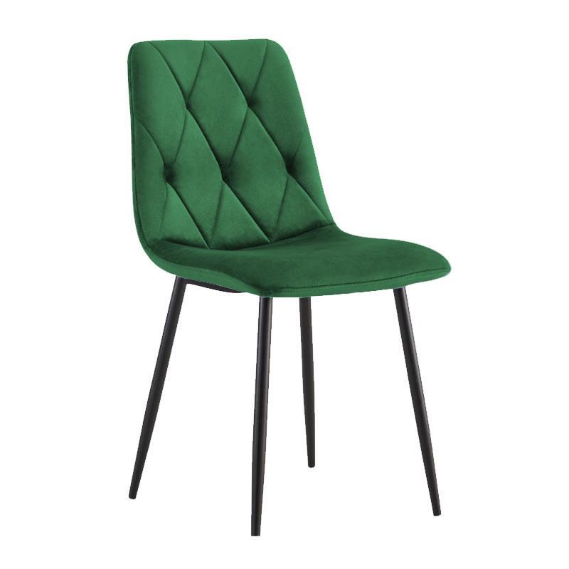 karekla-trapezarias-fylliana-2103-prasino-chroma-yfasmatos-me-mayra-metallika-podia-44x55x86ek1675942809 Καρεκλα Τραπεζαριας Fylliana 2103 Πρασινο Χρωμα Υφασματος Με Μαυρα Μεταλλικα Ποδια 44x55x86εκ - Image 1
