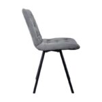 Καρεκλα Τραπεζαριας Fylliana 9606 Γκρι Χρωμα 59x46x85εκ - Image 3