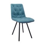 Καρεκλα Τραπεζαριας Fylliana 9606 Πετρολ Χρωμα 59x46x85εκ