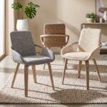 Καρεκλα Τραπεζαριας Fylliana FL6162 Μπεζ Υφασμα 57x55x85εκ - Image 2